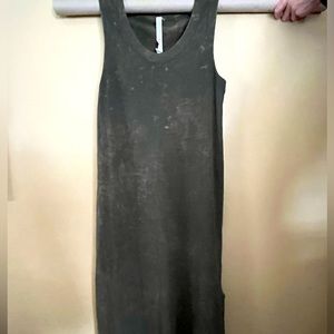 Lululemon Green Maxi dress acid wash green